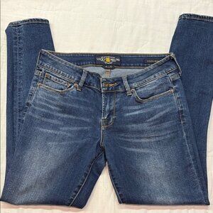 Lucky Brand Lolita Skinny Jeans Size 4/27 Naturally Distressed Blue Denim